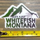 Whitefish Montana Sticker Decal 3.25" Mountain Ski Snowboard Big Sky Bridger PO