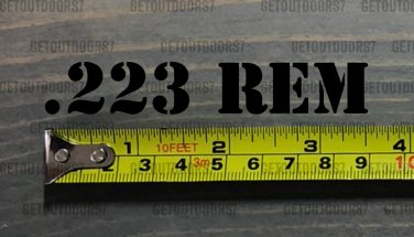 .223 REM Sticker Decal 3.5" Ammo Can Box Label Ammunition Case Black DIE CUT XO