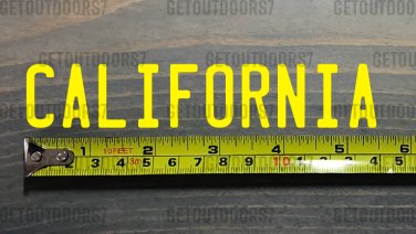 California Sticker Decal 5.5" License Plate Font Old DIE CUT Vinyl Bear XO