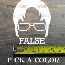Dwight Schrute Sticker Decal 3.5" False The Office Beets Bears Battlestar XO