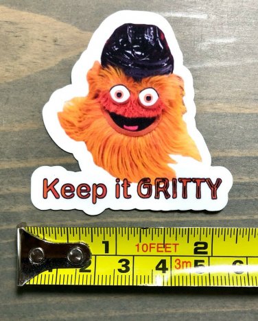 Gritty Sticker 2.5" Tall Philadelphia Flyers Mascot Keep It Laptop NHL PO