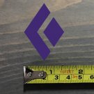 Black Diamond Sticker Decal 2" Tall Purple SMALL Die Cut Climbing Hiking XO