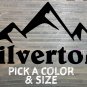 Silverton Sticker Decal Colorado Ski Mountain Snowboard Telluride XO