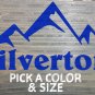 Silverton Sticker Decal Colorado Ski Mountain Snowboard Telluride XO