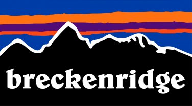 Breckenridge Sticker Decal Breck Colorado Ski Mountain Snowboard 3" Wide Sunset PO
