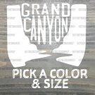 Grand Canyon Sticker Decal Rim To Rim Die Cut Hiked Hiking R2R2R Rafting XO