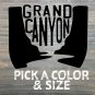 Grand Canyon Sticker Decal Rim To Rim Die Cut Hiked Hiking R2R2R Rafting XO