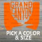 Grand Canyon Sticker Decal Rim To Rim Die Cut Hiked Hiking R2R2R Rafting XO
