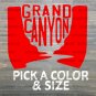 Grand Canyon Sticker Decal Rim To Rim Die Cut Hiked Hiking R2R2R Rafting XO