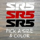 SR5 Sticker Decal Toyota 4Runner 4 Runner Red White Black 3rd Gen Fog Lights XO
