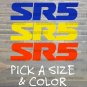 SR5 Sticker Decal Toyota 4Runner 4 Runner Red White Black 3rd Gen Fog Lights XO