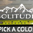 Solitude Sticker Decal DIE CUT 5.5" Ski Snowboard Utah Mountain XO