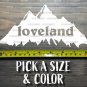 Loveland Sticker Decal Pass Colorado Ski Mountain Keystone Arapahoe Basin XO