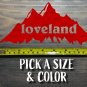 Loveland Sticker Decal Pass Colorado Ski Mountain Keystone Arapahoe Basin XO