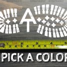 Appalachian Trail Sticker Decal Symbol 5.5" Hiking Boot Print Hike DIE CUT XO