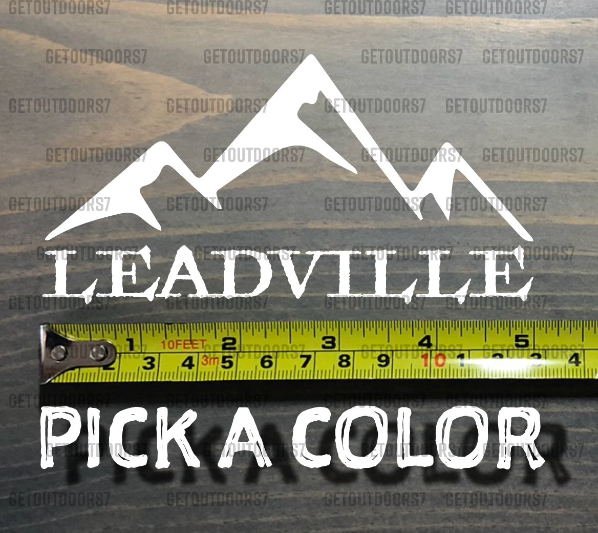 Leadville Sticker Decal 5" Breck Colorado Ski Mountain Snowboard Keystone XO