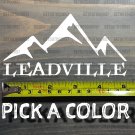 Leadville Sticker Decal 5" Breck Colorado Ski Mountain Snowboard Keystone XO