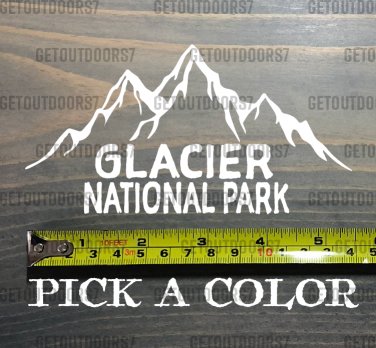 Glacier National Park Sticker Decal 5.5" Montana Get Lost Big Sky Die Cut XO