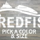 Redfish Sticker Decal Red Fish Red Drum Channel Bass Florida Spottail XO