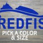 Redfish Sticker Decal Red Fish Red Drum Channel Bass Florida Spottail XO