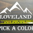 Loveland Sticker 5" Colorado Ski Mountain Snowboard Decal XO