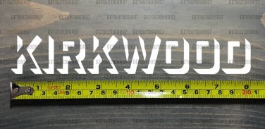 Kirkwood Sticker Decal 8" DIE CUT Mountain Ski Resort California Lake Tahoe
