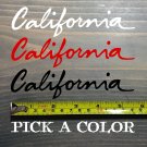 California Sticker Decal License Plate Font DIE CUT Vinyl Bear New Republic XO