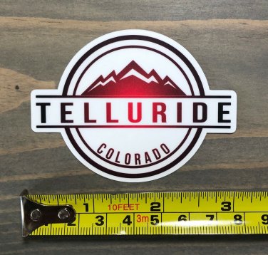 Telluride Sticker Decal Ski 3" Mountain Snowboard Colorado PO Apex Skiing