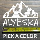Alyeska Alaska Sticker Decal 5" Ski Skiing Snowboarding Mountain Die Cut XO