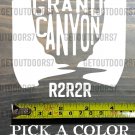 Grand Canyon Sticker Decal Rim To Rim Die Cut 4.5" Hiked Hiking R2R2R XO