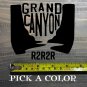 Grand Canyon Sticker Decal Rim To Rim Die Cut 4.5" Hiked Hiking R2R2R XO