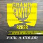 Grand Canyon Sticker Decal Rim To Rim Die Cut 4.5" Hiked Hiking R2R2R XO