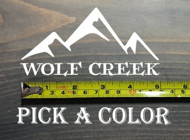 Wolf Creek Sticker 5" Colorado Ski Mountain Snowboard Decal XO