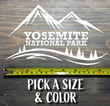 Yosemite National Park Sticker Decal California Half Dome El Capitan Free Sol XO
