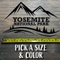 Yosemite National Park Sticker Decal California Half Dome El Capitan Free Sol XO
