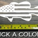 Smallmouth Bass Sticker Decal 5.5" Die Cut USA Flag US American Fly Fishing XO