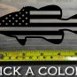 Smallmouth Bass Sticker Decal 5.5" Die Cut USA Flag US American Fly Fishing XO