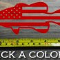 Smallmouth Bass Sticker Decal 5.5" Die Cut USA Flag US American Fly Fishing XO