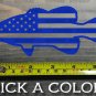 Smallmouth Bass Sticker Decal 5.5" Die Cut USA Flag US American Fly Fishing XO
