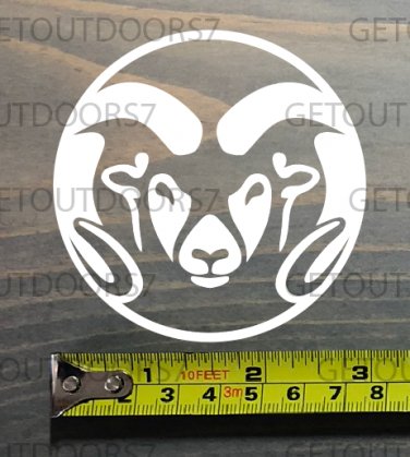 Colorado State Rams Sticker Decal A&M Aggies Football Basketball DIE CUT 3"