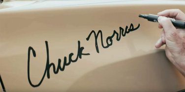 2 Toyota Tacoma Decal Sticker Chuck Norris Pair Autograph Signature Taco XO