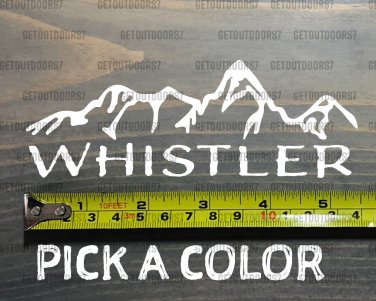 Whistler Sticker Decal 5.5" Helmet Ski Canada Snowboard BC XO