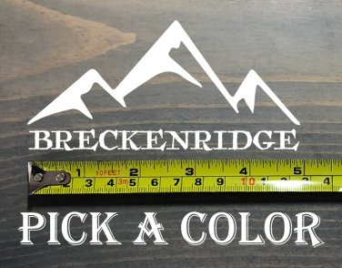 Breckenridge Sticker 5" Breck Colorado Ski Mountain Snowboard Decal XO
