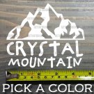 Crystal Mountain Sticker Decal 4.5" Washington Ski Snowboard Stevens Pass XO
