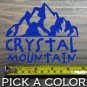 Crystal Mountain Sticker Decal 4.5" Washington Ski Snowboard Stevens Pass XO