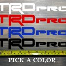 4Runner TRD Pro Tacoma Sticker Decal Toyota 4 Runner SR5 Red White Black XO