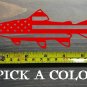 Trout Sticker Decal 5.5" Sage Simms Fishing Orvis Tibor USA Flag US American XO