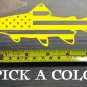 Trout Sticker Decal 5.5" Sage Simms Fishing Orvis Tibor USA Flag US American XO