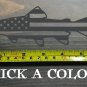 Trout Sticker Decal 5.5" Sage Simms Fishing Orvis Tibor USA Flag US American XO