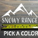Snowy Range Sticker 5" Wyoming Ski Mountain Snowboard Decal Resort Teton XO